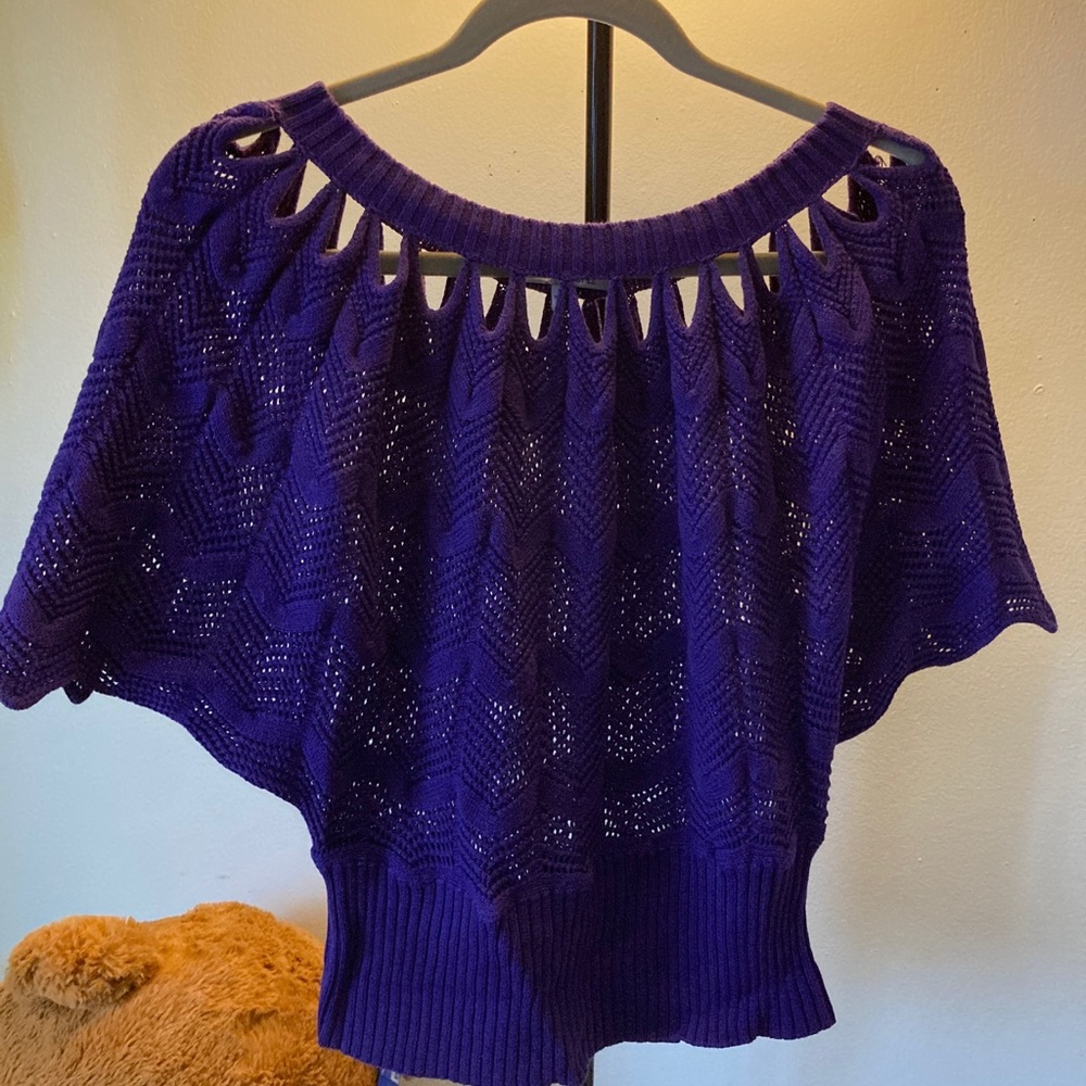 Jennifer Lopez purple sweater XS